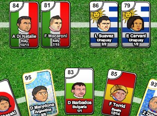Juego de cartas de fútbol: Sports Heads Cards Squad Swap